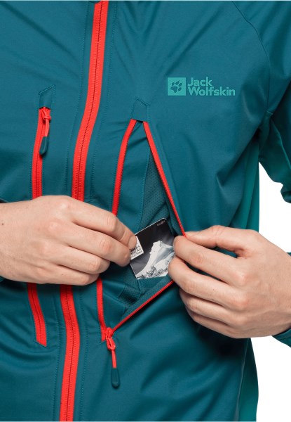 Jack Wolfskin Blauw Koraal Alpspitze Hoody M Origineel
