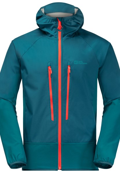 Jack Wolfskin Blauw Koraal Alpspitze Hoody M Origineel