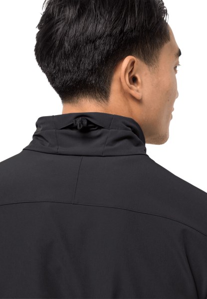 Zwarte Crestview Jas Heren Jack Wolfskin Merk