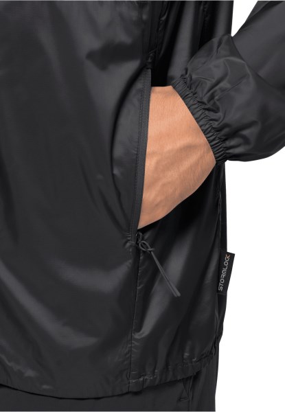 Jack Wolfskin Fashion Zwart Pack & Go Windshell M
