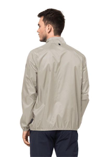 Jack Wolfskin Pack & Go Windshell M Collectie Stoffig Grijs
