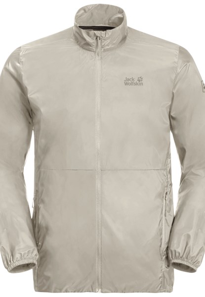 Jack Wolfskin Pack & Go Windshell M Collectie Stoffig Grijs