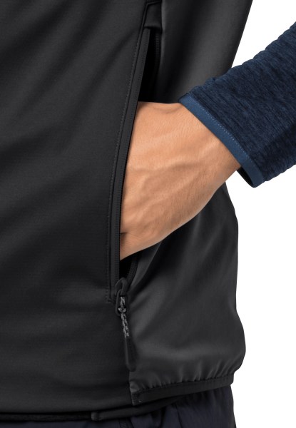 Zwart Hoogste Punt Vest M Jack Wolfskin Origineel