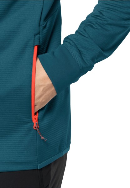 Blue Coral Hydro Grid Capuchon Fz M Jack Wolfskin Best