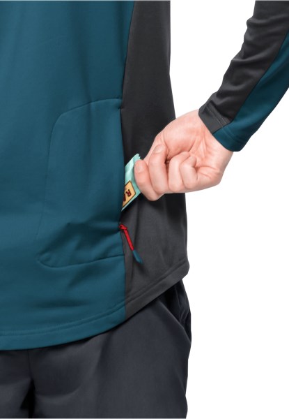Mode Morobbia Fz M Jack Wolfskin Blauw Koraal