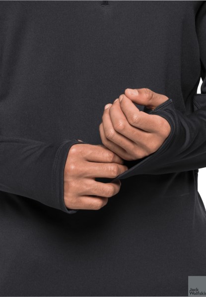 Collectie Fiets Woon-werkverkeer Halfzip M Phantom Jack Wolfskin
