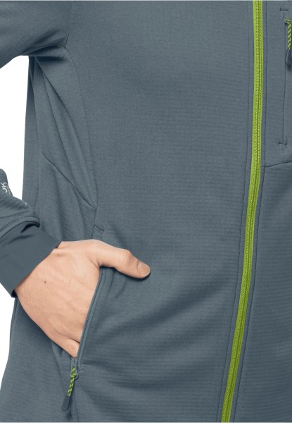 Hydro Grid Fleece M Storm Grey Jack Wolfskin Origin