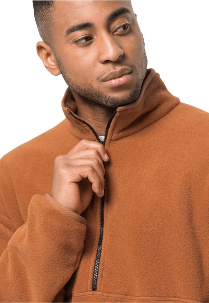 Jack Wolfskin Baksteen Origineel Osloer Halfzip M