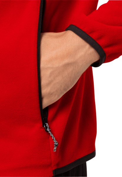 Collectie Adrenaline Rode Jack Wolfskin Dna Block Fleece M
