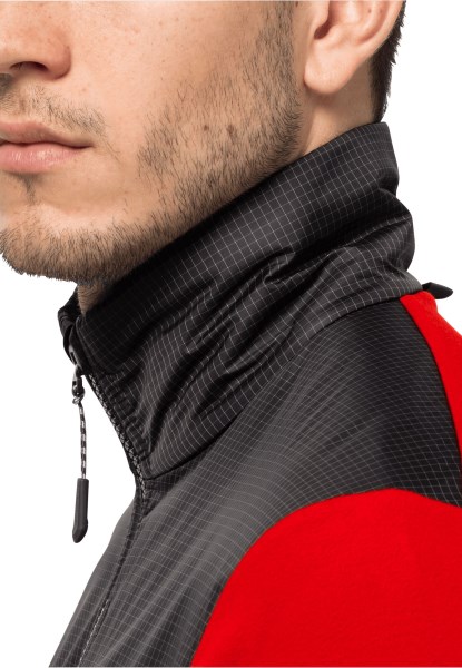 Collectie Adrenaline Rode Jack Wolfskin Dna Block Fleece M
