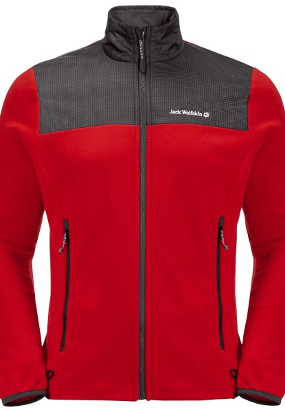 Collectie Adrenaline Rode Jack Wolfskin Dna Block Fleece M