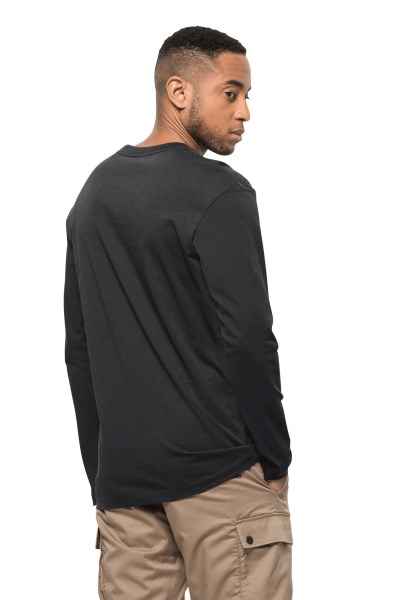 Jack Wolfskin Zwart Collecties Essential Longsleeve M