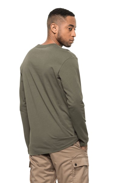 Jack Wolfskin Stoffige Olijf Essentiële Longsleeve M Origin