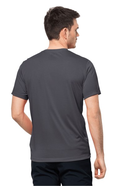 Originele Ebbenhouten Jack Wolfskin Hiking S/s Graphic T M