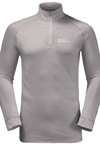 Alpspitze Wol L/s Hz M Medium Grey Heather Collection Jack Wolfskin