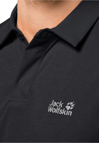 Pack & Go Polo M Origins Jack Wolfskin Zwart