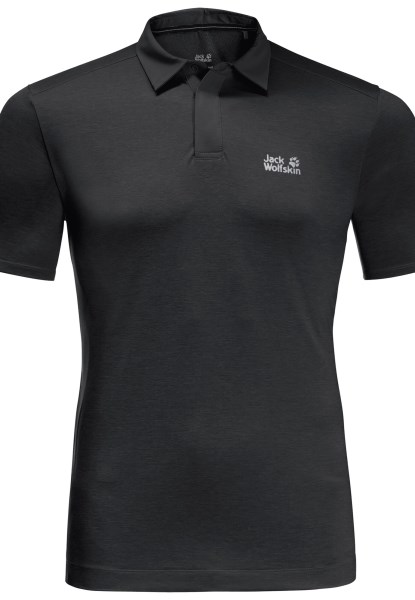 Pack & Go Polo M Origins Jack Wolfskin Zwart