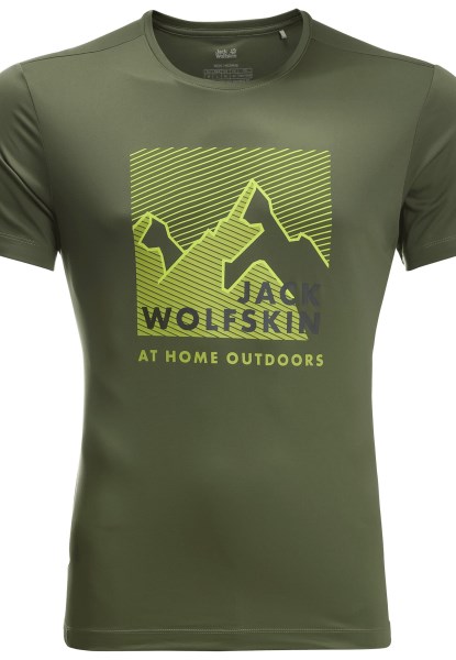 Nieuwe Jack Wolfskin Peak Graphic Tm Greenwood