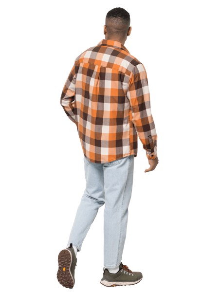 Oranje Herfstruiten Collectie Felsenweg Shirt M Jack Wolfskin