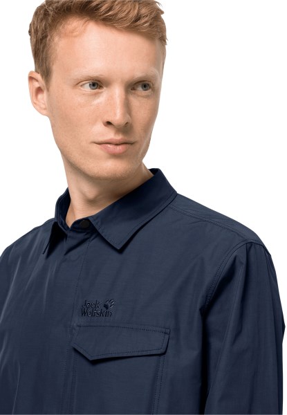 New Jack Wolfskin Nachtblauw Oprolbaar Overhemd M