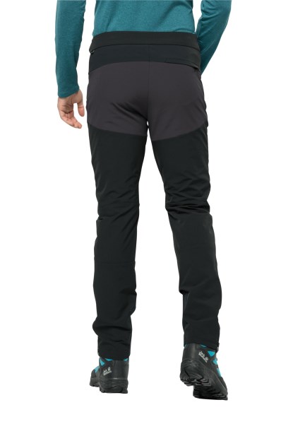 Jack Wolfskin Zwarte Mode Salmaser Broek M