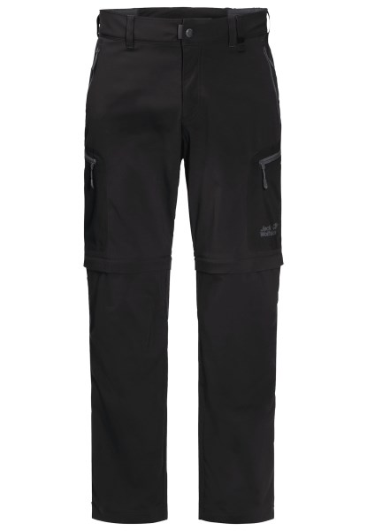 Activeer Light Zip Off Heren Jack Wolfskin Zwart Origineel