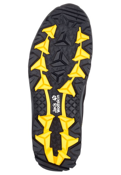 Jack Wolfskin Vojo 3 Texapore Low M Merken Zwart-potig Geel Xt