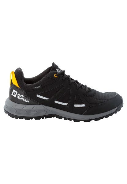 Brand Jack Wolfskin Woodland 2 Texapore Laag M Zwart-potig Geel Xt