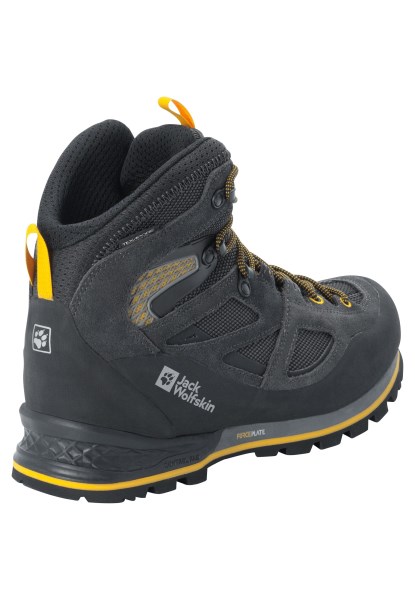 Jack Wolfskin Force Crest Texapore Mid M Heet Zwart-potig Geel Xt