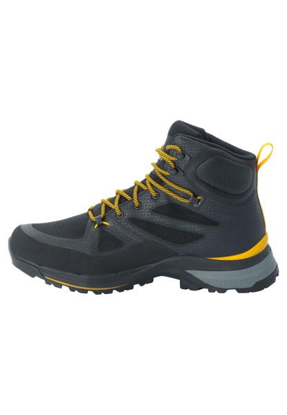 Zwart-potig Geel Xt Jack Wolfskin Best Force Striker Texapore Mid M