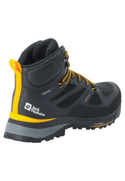 Zwart-potig Geel Xt Jack Wolfskin Best Force Striker Texapore Mid M