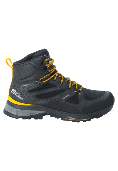 Zwart-potig Geel Xt Jack Wolfskin Best Force Striker Texapore Mid M