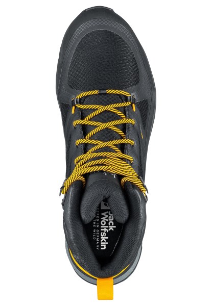 Zwart-potig Geel Xt Jack Wolfskin Best Force Striker Texapore Mid M