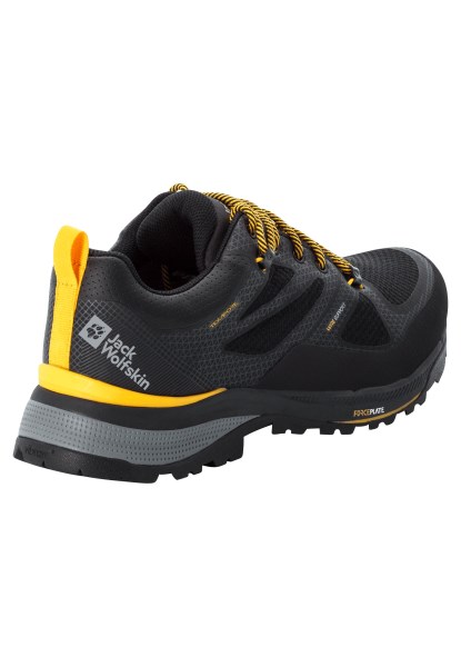 Brand Force Striker Texapore Low M Zwart-potig Geel Xt Jack Wolfskin