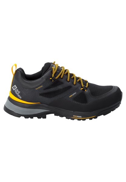 Brand Force Striker Texapore Low M Zwart-potig Geel Xt Jack Wolfskin