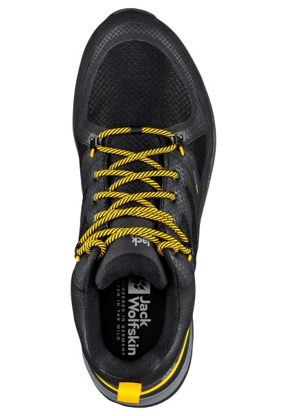 Brand Force Striker Texapore Low M Zwart-potig Geel Xt Jack Wolfskin