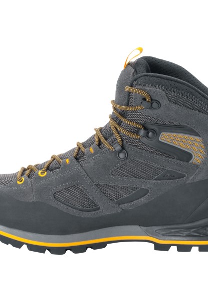 Jack Wolfskin Zwart-potig Geel Xt Origineel Force Crest Texapore Mid M