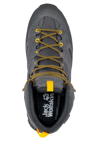Jack Wolfskin Zwart-potig Geel Xt Origineel Force Crest Texapore Mid M