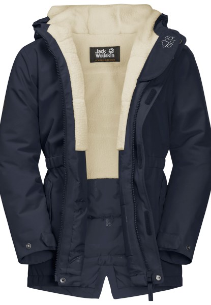Nachtblauw Jack Wolfskin Collection Cosy Bear Jacket G