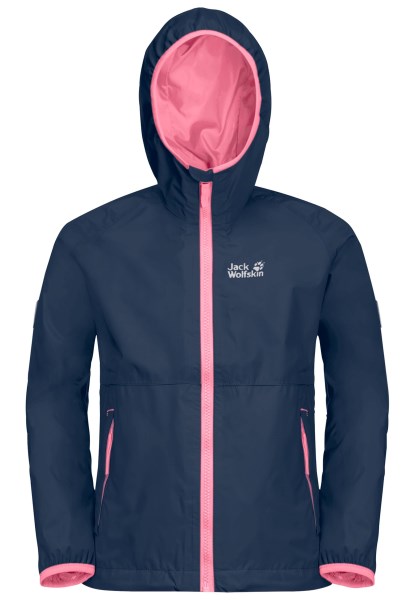 Regenachtige Dagen Kinderen Donker Indigo Jack Wolfskin Heet