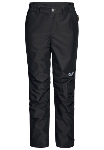 Jack Wolfskin Mode Zwarte Besneeuwde Dagen Broek Kinderen