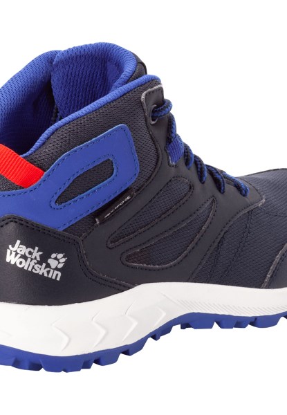 Bos Texapore Mid K Beste Nacht Blauw-rode Jack Wolfskin