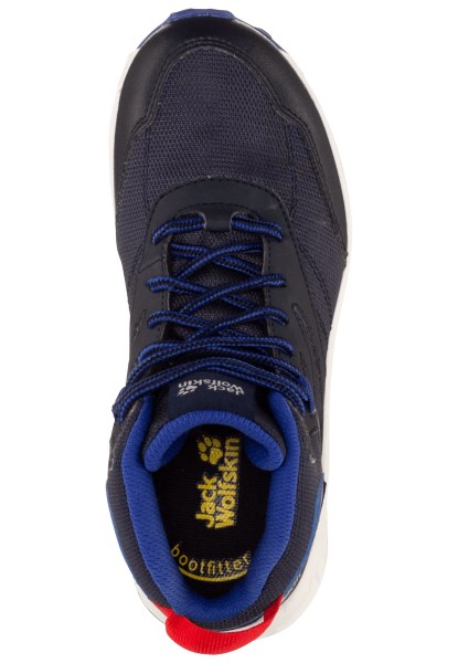 Bos Texapore Mid K Beste Nacht Blauw-rode Jack Wolfskin