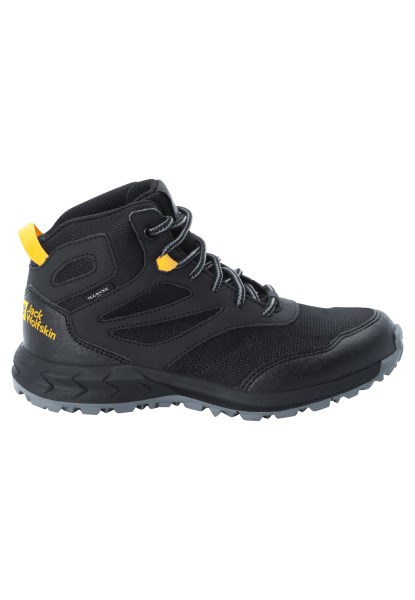 Jack Wolfskin Collections Zwart-potig Geel Xt Woodland Texapore Mid K