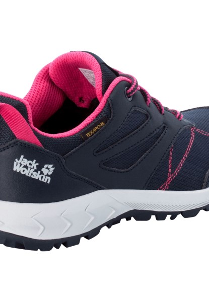 Nacht Blauw-roze Heet Bos Texapore Laag K Jack Wolfskin
