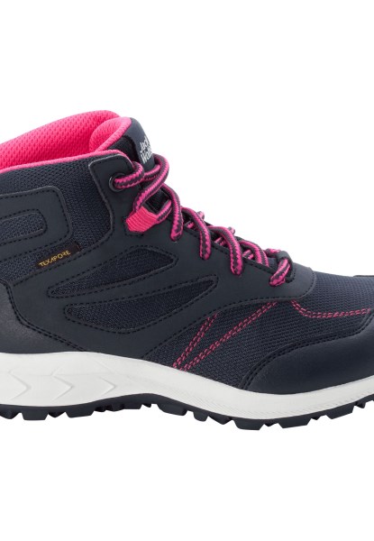 Fashion Woodland Texapore Mid K Jack Wolfskin Nachtblauw-roze
