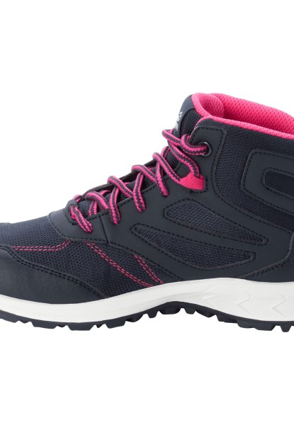 Fashion Woodland Texapore Mid K Jack Wolfskin Nachtblauw-roze
