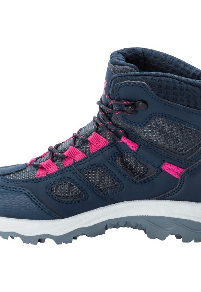 Vojo Texapore Mid K New Jack Wolfskin Donkerblauw-roze