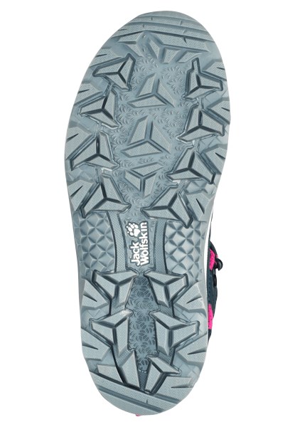 Vojo Texapore Mid K New Jack Wolfskin Donkerblauw-roze