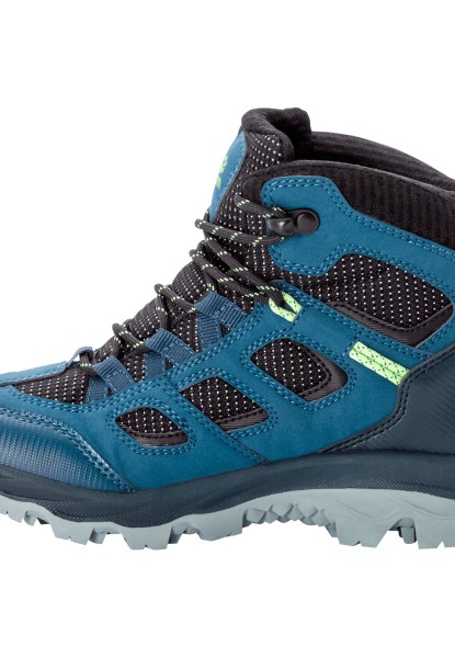 Vojo Texapore Mid K Fashion Donkerblauw-limoen Jack Wolfskin